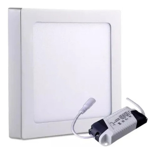 Panel Plafon Led 24w Aplicar Cuadrado Luz Fria /calida Werke