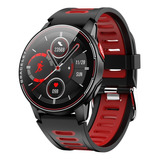 Reloj Inteligente Smart Watch L6 Rojo Negro Bluetooth Sport