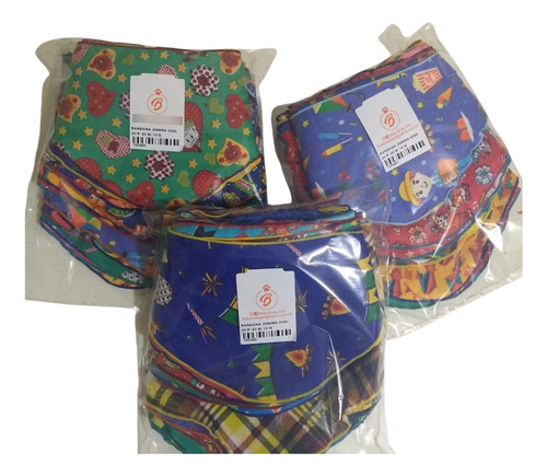 Pacote De Bandanas Juninas Para Cães E Pet Shop