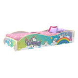 Cama Infantil Unicornio Plaza Y Media 90 Cm