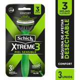 Schick Xtreme 3 Cuchillas De Afeitar Desechables Con 3pzas