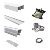 Kit Frente Integral Placard 3 Mts Smart Aluminio Anodizado *