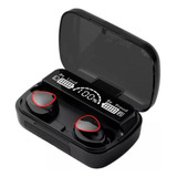 Audífonos In-ear Inalámbricos Bluetooth M10 Negro Luz Led
