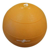 Balón Medicinal 4kg De Peso Gymball Gimnasio Sportfitness Color Naranja