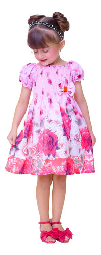 Vestidos Estampados Princesa Infantil Menina Festa Criança