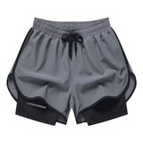 Biker Mini Short Deportivo Mallas Licra Hombre Gym Ejercicio