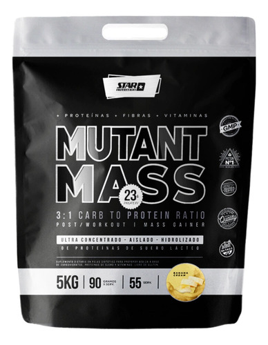 Proteina Mutant Mass Star Nutrition Banana Cream Pack X 5kg