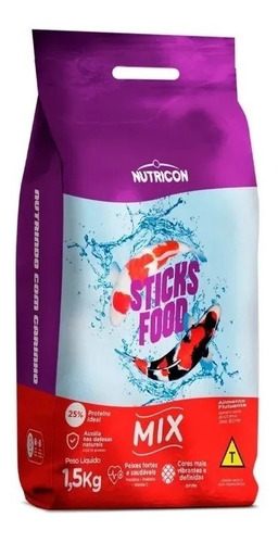 Alimento Para Carpas Nutricon Sticks Food Mix 1,5kg