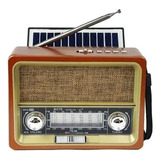 Radio Retro Usb Solar Recarregável