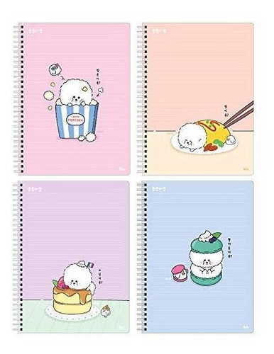 Cute Korean Aesthetic Illustrated Dog Bichon Frise Post...