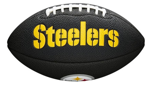 Balon De Futbol Americano Wilson Logos Steelers Black