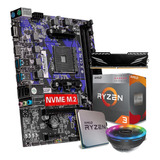 Kit Upgrade Gamer Amd Ryzen 3 3200g / Placa Am4 / 16gb Ddr4