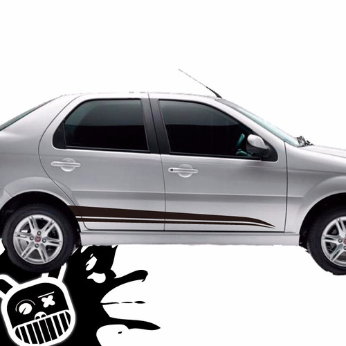 Calco, Ploteo Decorativo Lateral Wave Fiat Siena !