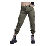 Pantalon Mujer Cargo Babucha Gabardina Excelente Calse