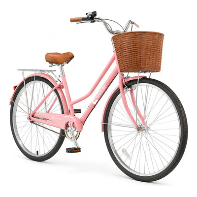 Bicicleta Urbana De Paseo R26 Doble Freno Vintage Canastilla | Meses sin interés