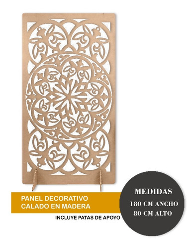 Separador De Ambiente Biombo Panel Decorativo 180x80 -m101