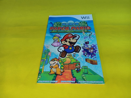 Manual Origina Super Paper Mario Wii