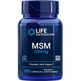 Msm 1000 Mg De Azufre Orgánico 100 Cápsulas - Life Extension