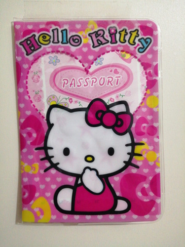 Porta Pasaporte Hello Kitty 