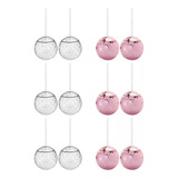 Ps Material Copa De Bola Flash, 12pcs (plata Y Oro Rosa)