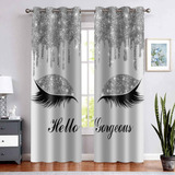 Bsppti Hello Gorgeous Unicorn - Cortinas Con Estampado De Pe