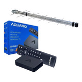 Kit Conversor Digital Aquario + Antena Digital Ext Log 28
