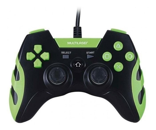 Controle Joystick Multilaser Js091 Preto E Verde