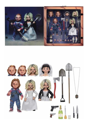 Chucky E Tiffany Ultimate Bride Of Chucky Acion Figure 