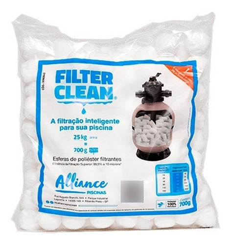 Filter Clean Filtrante Para Filtro Piscina Substitui Areia