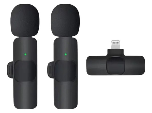Kit De 2 Microfonos Inalámbricos Solapa Para iPhone O iPad
