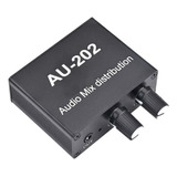 Au-202 2 Input Stereo Mixer Audio Distributor