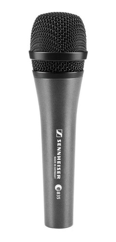 Microfone Sennheiser E 835 Dinâmico Cardióide Preto