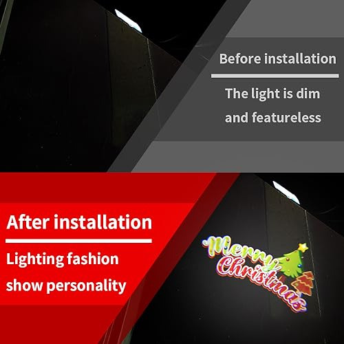 Uuakarin 2 Pcs Car Door Logo Lights Compatible Para Charger Foto 3