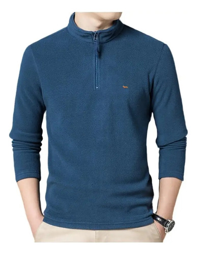 Suéteres Casuales Tipo Polo Asiático Para Hombre