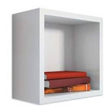 Kit 3 Nichos Com Fundo 30x30x15 Branco- Decorativo 