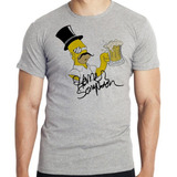 Camiseta Infantil Kids Sir Homer Simpson Ingles Cerveja Choo