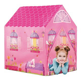 Barraca Infantil Minha Casinha Rosa Dobrável Grande Menina