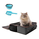 Caja De Arena De Viaje, Caja De Arena Portátil Para Gatos, C