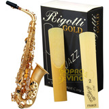 Palheta Rigotti Gold France Sax Alto 2 Medium ( Unidade )