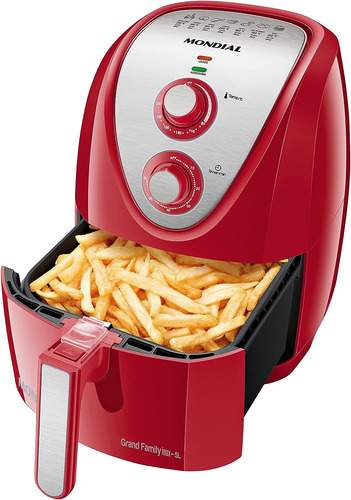 Fritadeira Air Fryer Mondial Afn-50 Vermelha 1900w 110v