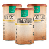 3x Levedura Nutricional Nutri Yeast Flakes Nutrify 300g Sabor Sem Sabor