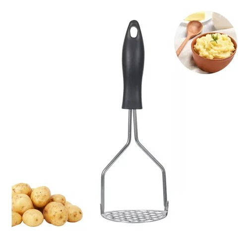 Amassador Espremedor De Batatas Manual Profissional Aço Inox