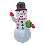 Boneco De Neve Decoracao Natal Inflavel Iluminado 150cm