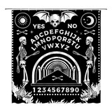 Cortina De Ducha Witchy Vintage Skeleton Magic Ouija Board G