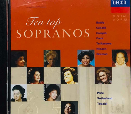 Top Ten Sopranos Cd Importado Seminuevo