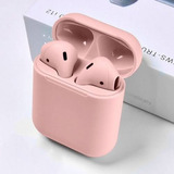 Auriculares Inalámbricos Bluetooth I12 Tws De Color Rosa
