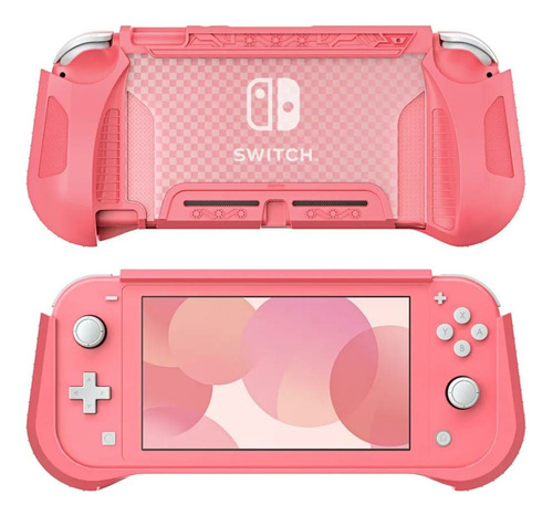 Capa Protetora  Nintendo Switch Lite Case Anti Impacto Rosa
