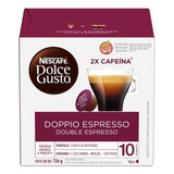 Cafe Dolce Gusto Double Expresso 16 Capsulas 2x Mais Cafeina
