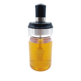 Aceitera Frasco Dispensador Con Brocha Cristal 200ml