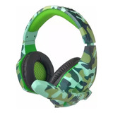 Headset Gamer Com Microfone Tecdrive Px-6 Naval Camuflado